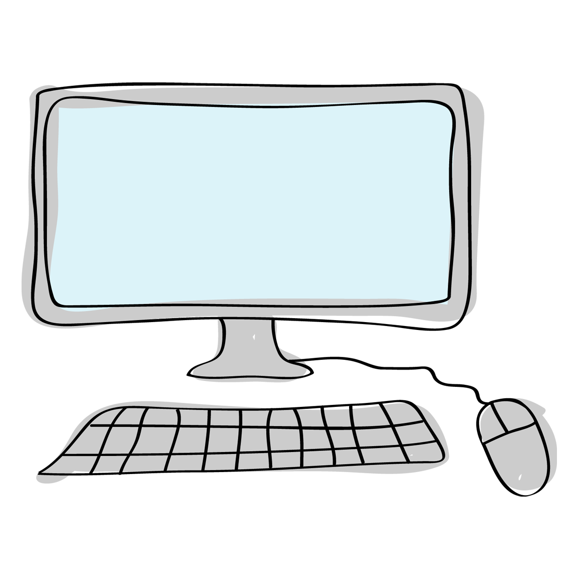 il·lustració d'un ordinador
